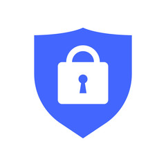 Web security icon shield. Lock symbol. Guard badge