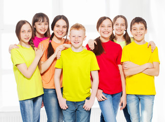 Obraz premium Group children in school