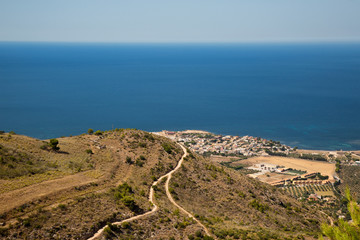 Bonagia (Trapani) - Panorama della costa dalla statale per Erice