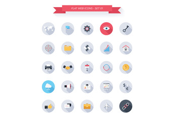 25 Round Tech, Business, and Productivity Icons 2