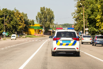 Traffic police SUV car