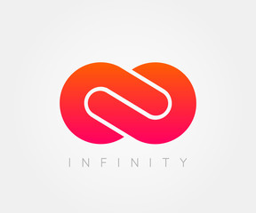  infinity sign, logo, template. design element .Vector illustration - obrazy, fototapety, plakaty
