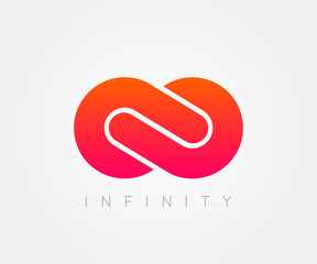  infinity sign, logo, template. design element .Vector illustration