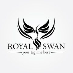 Obraz premium swan logo