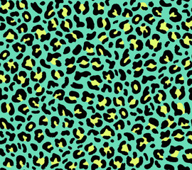 Naadloos groen luipaardpatroon