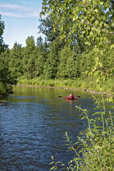 Lazy Day Floating on the Whitefish River