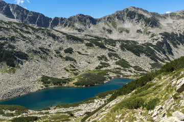 Fototapeta na wymiar Landscape with Dalgoto (The Long ) lake, Pirin Mountain, Bulgaria