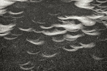 crescent highlights and shadows from eclipse