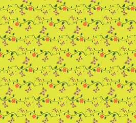 batterfly gold patterns seamless