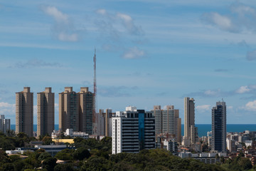 Fototapeta na wymiar Salvador Bahia skyline in Brazil