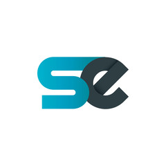 Initial Letter SE Linked Design Logo