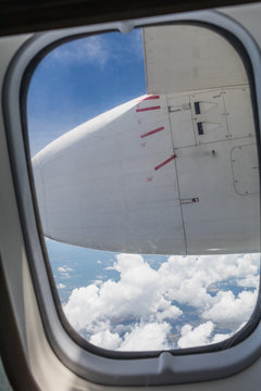 Adventure Travel Experience Airplane Window Exploring