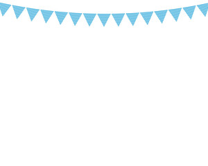 Obraz premium Flags hanging colors of the Bavarian Flag