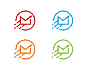 Fast Contact, Email, Marketing Logo