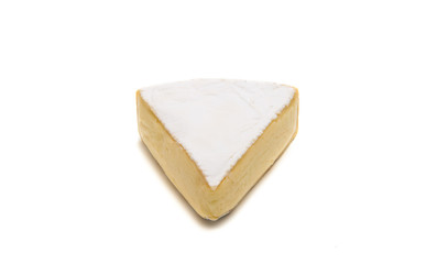 Brie cheese isolated