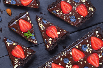 tasty sweet no bake Chocolate tart