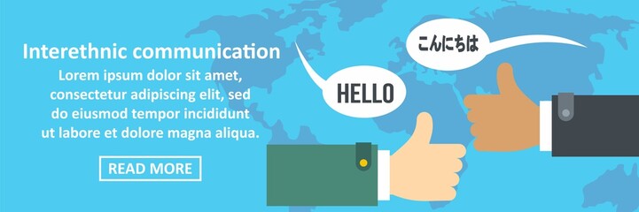 Interethnic communication banner horizontal concept Search photos interethnic