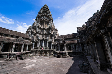 Angkor Wat is a temple complex in Cambodia and the largest religious monument in the world