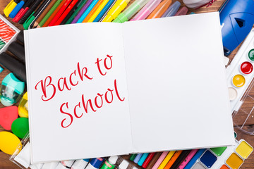 Education: Pile of School Supplies