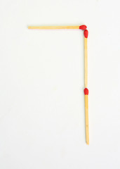 matches number seven on white background.