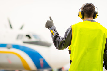 male airport worker