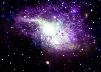 galaxy in a free space