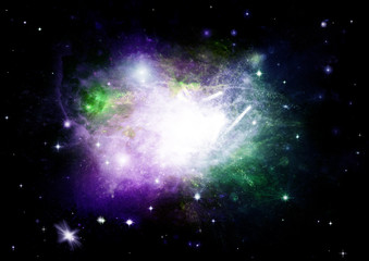 galaxy in a free space