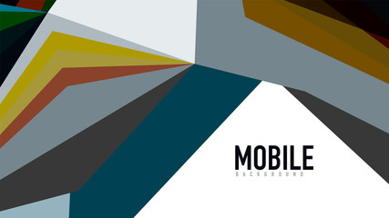 Modern triangle presentation template