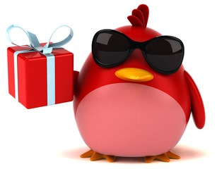 Red bird - 3D Illustration