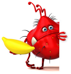 Fun germ - 3D Illustration