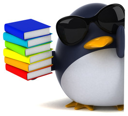 Fun penguin - 3D Illustration