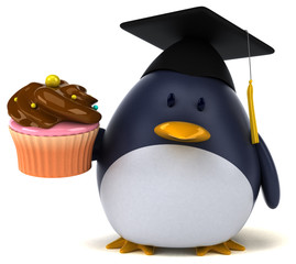 Fun penguin - 3D Illustration