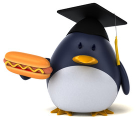 Fun penguin - 3D Illustration