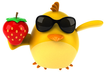 Yellow bird - 3D Illustration