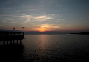 Fototapeta na wymiar Baltic sea and sunset