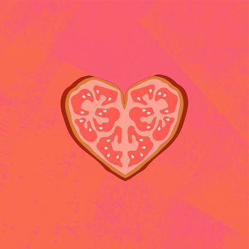 A tomato heart