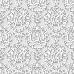 Abstract decorative 3d seamless pattern. Vector Illustration