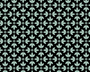 Abstract geometric pattern. A seamless background. Blak and blue texture.