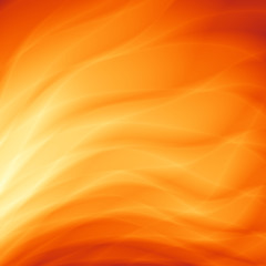 Wavy abstract orange ocean background