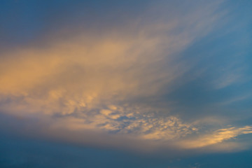 Naklejka na ściany i meble Sunset twilight dusk sky and cloud for background