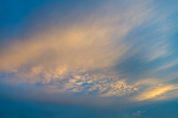 Naklejka na ściany i meble Sunset twilight dusk sky and cloud for background