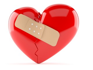 Heart with bandage