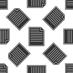 Document icon seamless pattern on white background. Flat design. Vector Illustration
