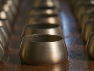 Buddhist monk's brass begging bowl