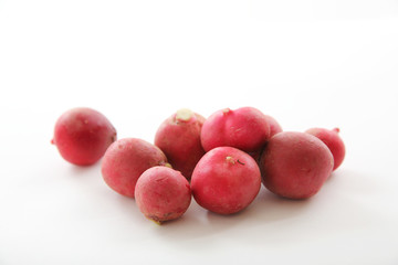 Radish vegetable isolated in white background