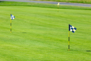 Obraz premium Golf course in the countryside.