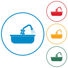 Plumbing work symbol icon