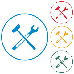 Plumbing work symbol icon