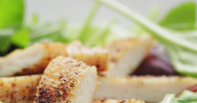 roasted chicken with mix salad
