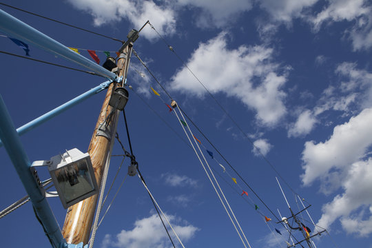 Peenemunde Baltic Sea Mast odf a ship Germany